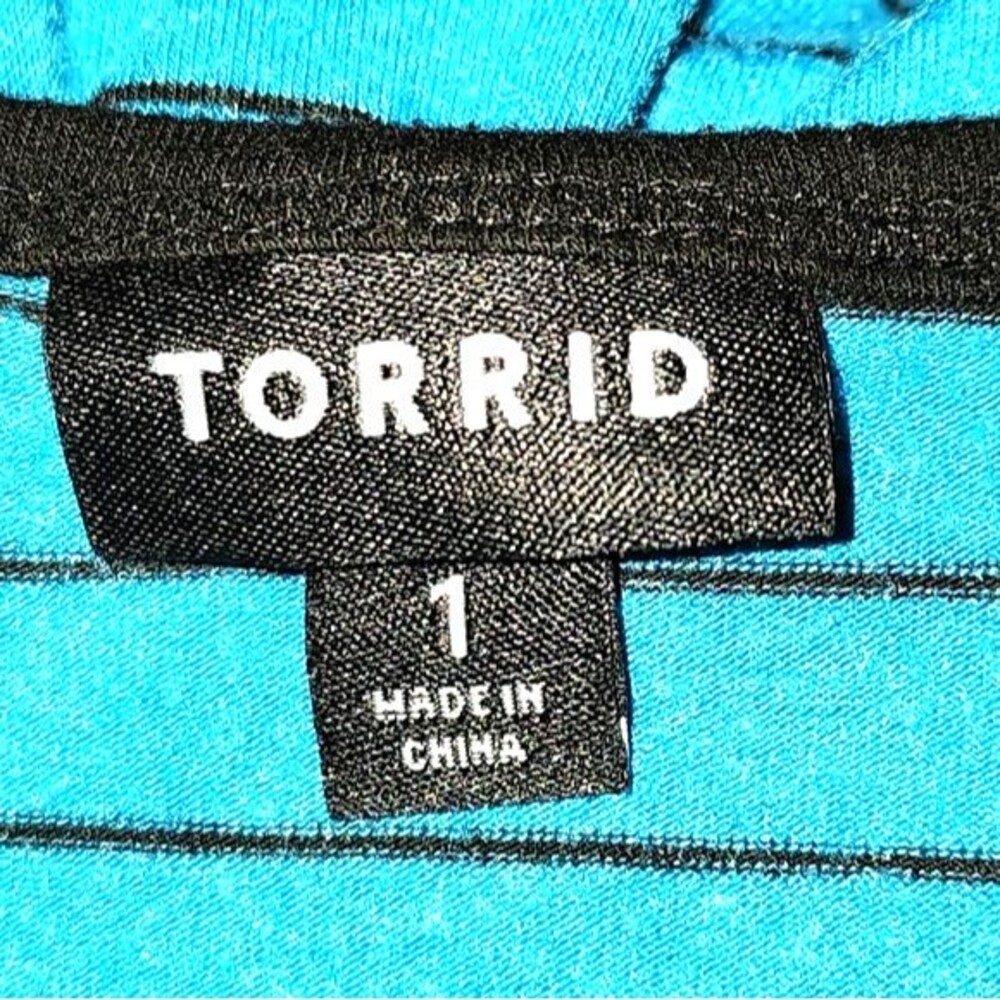 Torrid Green & Black Striped Sleeveless‎ Casual Midi Dress Plus Size 1X(14/16) - Picture 6 of 8